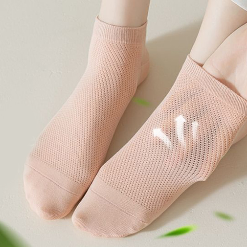Long Velvet Cotton Socks Para sa Mga Babae, Mesh Breathable Short Socks Long Velvet Cotton Socks Para sa Mga Babae, Mesh Breathable Short Socks